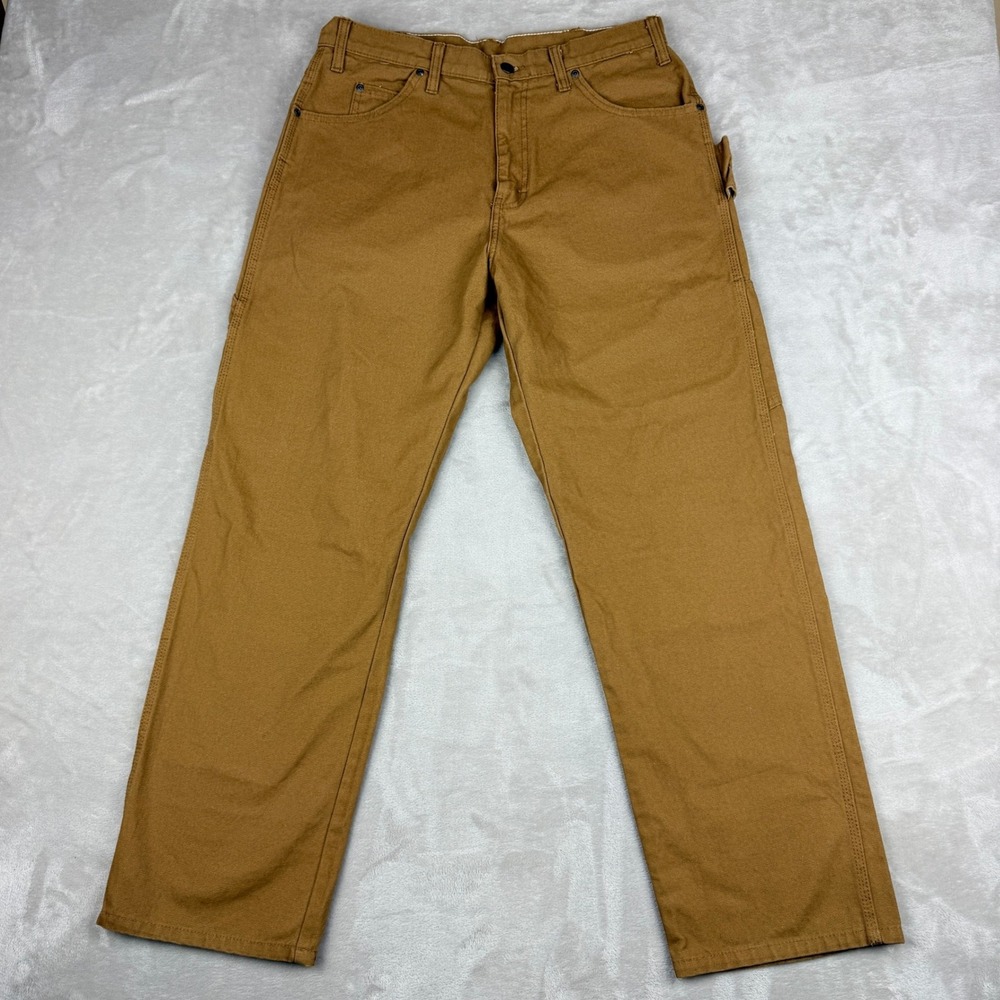 Dickies Carpenter Pants Mens 34x30 Relaxed Fit Duck Canvas Utility Workwear EUC
